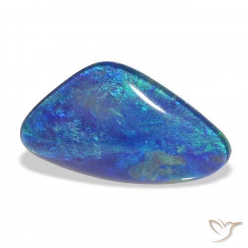11.40 ct Multicolor Opal Triplet Stone, Natural Opal Triplet in Fancy Cabochon Shape for Sale