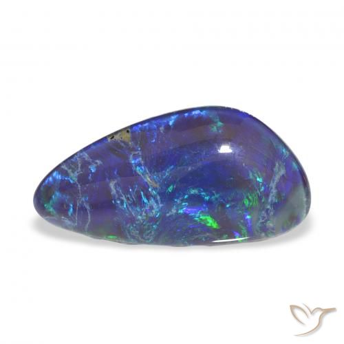 4.18 ct Multicolor Opal Triplet Gemstone, Opal Triplet Gem in Fancy Cabochon Shape for Sale.