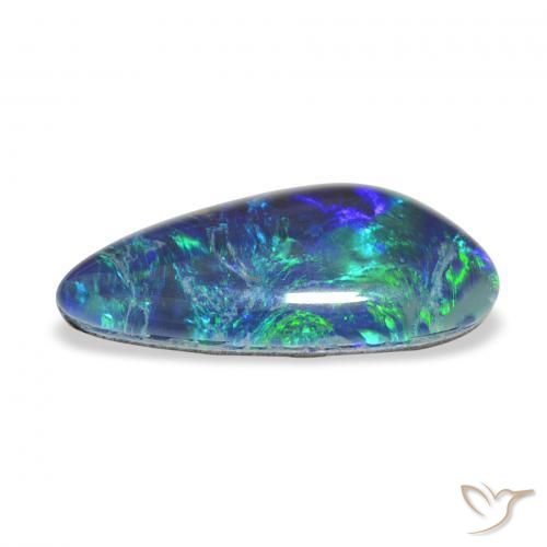 Opal Triplet Gemstone in 18.1 x 9.1 mm Size for Sale, Opal Triplet Stone in Multicolor Color