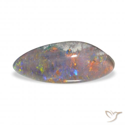 2.41 ct Multicolor Opal Triplet Gemstone, Opal Triplet Gem in Fancy Cabochon Shape for Sale.