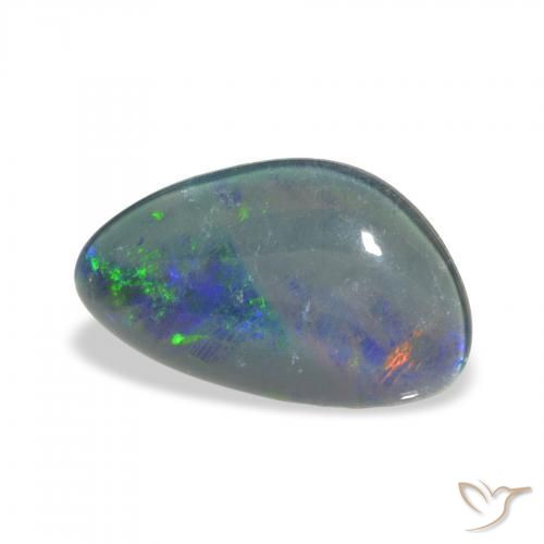 3.69 ct Multicolor Opal Triplet Stone, Natural Opal Triplet in Fancy Cabochon Shape for Sale