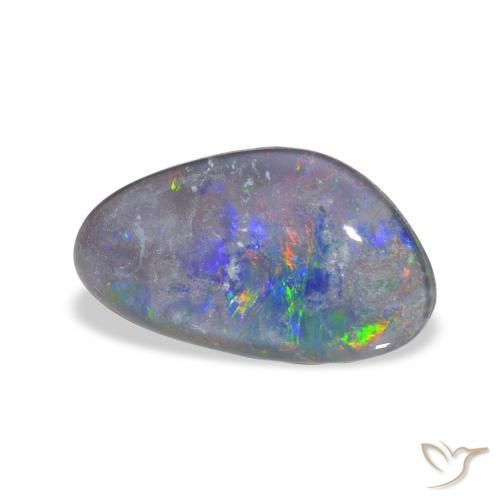 3.11 ct Multicolor Opal Triplet Stone, Natural Opal Triplet in Fancy Cabochon Shape for Sale