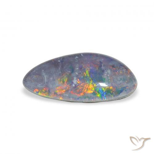 Opal Triplet Gemstone in 15.3 x 8.9 mm Size for Sale, Opal Triplet Stone in Multicolor Color