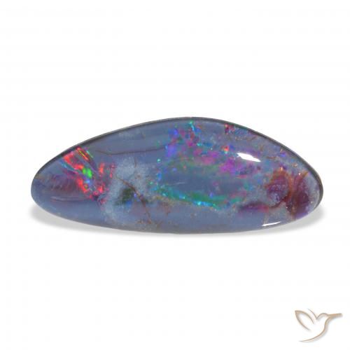 6.84 ct Multicolor Opal Triplet Gemstone, Opal Triplet Gem in Fancy Cabochon Shape for Sale.