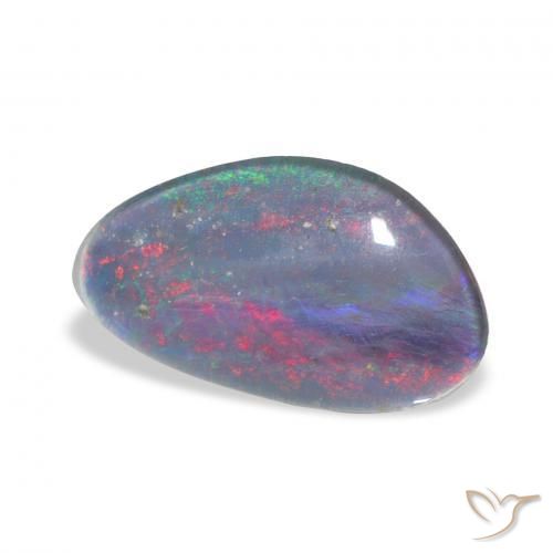 3.54 ct Multicolor Opal Triplet Stone, Natural Opal Triplet in Fancy Cabochon Shape for Sale