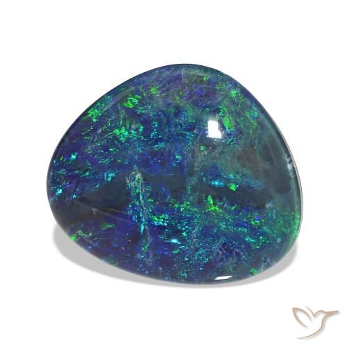 8.36 ct Multicolor Opal Triplet Stone, Natural Opal Triplet in Fancy Cabochon Shape for Sale