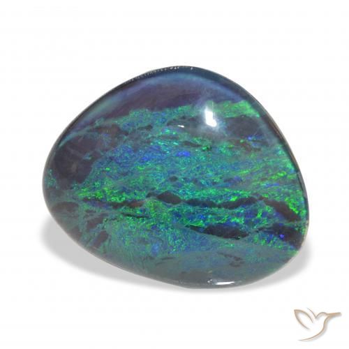 11.50 ct Multicolor Opal Triplet Stone, Natural Opal Triplet in Fancy Cabochon Shape for Sale