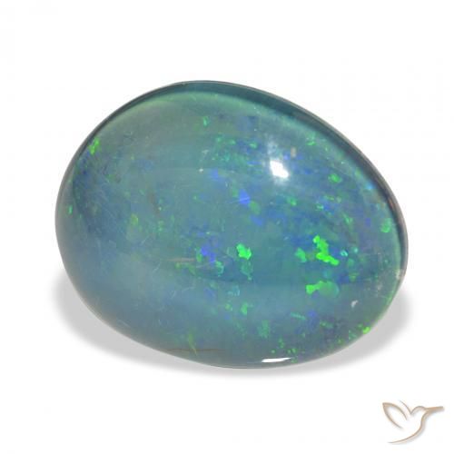 9.36 ct Multicolor Opal Triplet Stone, Natural Opal Triplet in Fancy Cabochon Shape for Sale