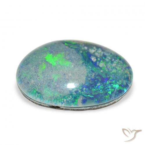 Opal Triplet Gemstone in 18.1 x 14.3 mm Size for Sale, Opal Triplet Stone in Multicolor Color