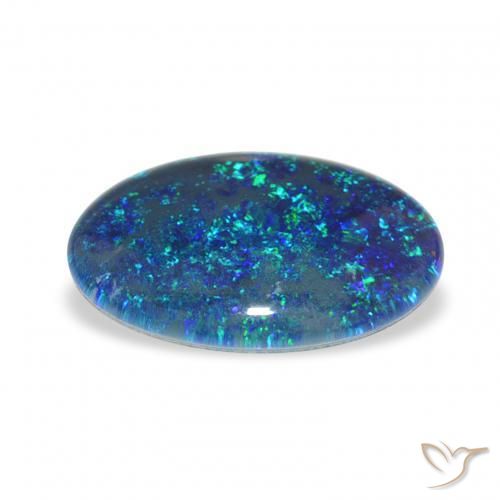 Opal Triplet Gemstone in 14 x 10 mm (calibrated) Size for Sale, Opal Triplet Stone in Multicolor Color