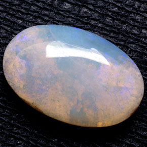 4.49 ct Multicolor Opal Gemstone, Opal Gem in Oval Cabochon Shape for Sale.