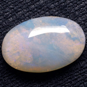 4.49 ct Multicolor Opal Stone, Natural Opal in Oval Cabochon Shape for Sale