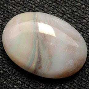 6.06 ct Multicolor Opal Gemstone, Opal Gem in Oval Cabochon Shape for Sale.
