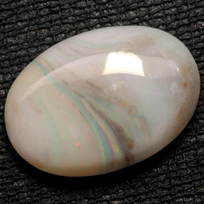 6.06 ct Multicolor Opal Stone, Natural Opal in Oval Cabochon Shape for Sale
