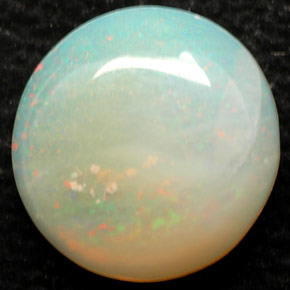 1.88 ct Multicolor Opal Stone, Natural Opal in Round Cabochon Shape for Sale