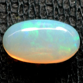 0.63 ct Multicolor Opal Gemstone, Opal Gem in Oval Cabochon Shape for Sale.