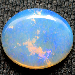 1.54 ct Multicolor Opal Gemstone, Opal Gem in Oval Cabochon Shape for Sale.