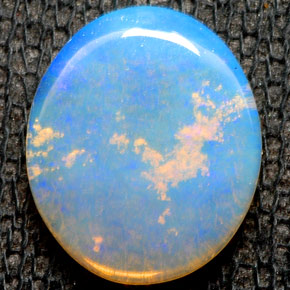 1.54 ct Multicolor Opal Stone, Natural Opal in Oval Cabochon Shape for Sale