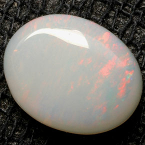 0.94 ct Multicolor Opal Stone, Natural Opal in Oval Cabochon Shape for Sale