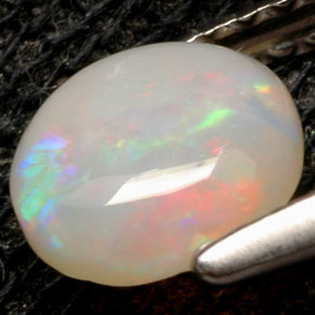 Opal Gemstone in 6.5 mm (calibrated) Size for Sale, Opal Stone in Multicolor Color