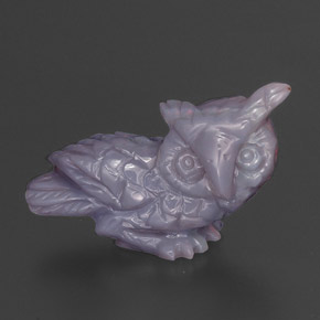 15.56 ct Multicolor Opal Gemstone, Opal Gem in Carved Owl Shape for Sale.