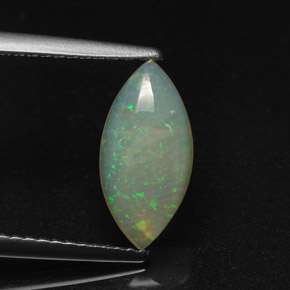 1.31 ct Multicolor Opal Stone, Natural Opal in Marquise Cabochon Shape for Sale