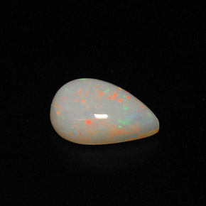 0.86 ct Multicolor Opal Gemstone, Opal Gem in Pear Cabochon Shape for Sale.