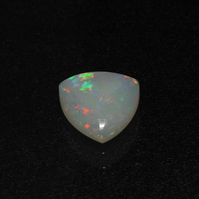 0.64 ct Multicolor Opal Gemstone, Opal Gem in Trillion Cabochon Shape for Sale.