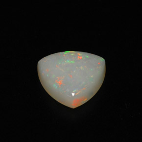 0.75 ct Multicolor Opal Gemstone, Opal Gem in Trillion Cabochon Shape for Sale.