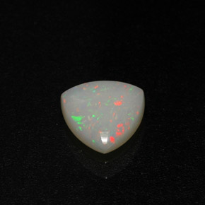 0.58 ct Multicolor Opal Gemstone, Opal Gem in Trillion Cabochon Shape for Sale.