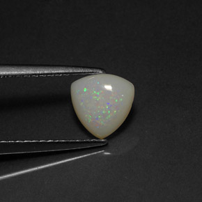 0.56 ct Multicolor Opal Gemstone, Opal Gem in Trillion Cabochon Shape for Sale.