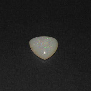 0.56 ct Multicolor Opal Stone, Natural Opal in Trillion Cabochon Shape for Sale