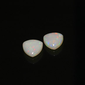 1.22 ct Multicolor Opal Gemstone, Opal Gem in Trillion Cabochon Shape for Sale.