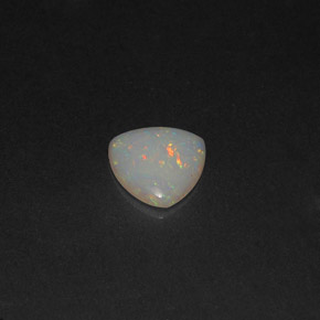 0.46 ct Multicolor Opal Stone, Natural Opal in Trillion Cabochon Shape for Sale