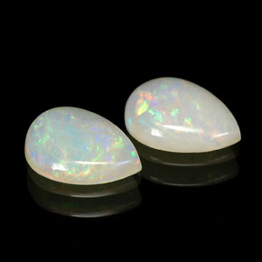 1.17 ct Multicolor Opal Stone, Natural Opal in Pear Cabochon Shape for Sale