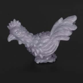 53.30 ct Multicolor Opal Gemstone, Opal Gem in Carved Chicken Shape for Sale.