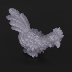 53.30 ct Multicolor Opal Stone, Natural Opal in Carved Chicken Shape for Sale