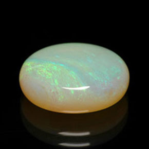 5.47 ct Multicolor Opal Gemstone, Opal Gem in Oval Cabochon Shape for Sale.