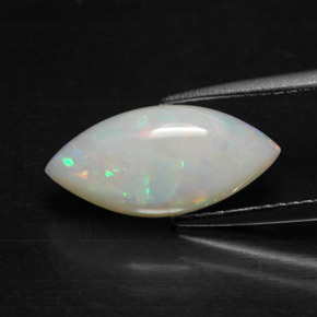 2.22 ct Multicolor Opal Stone, Natural Opal in Marquise Cabochon Shape for Sale