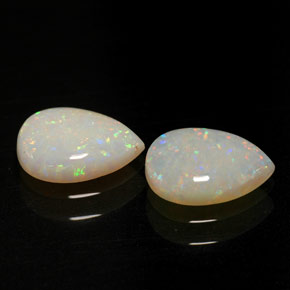 1.19 ct Multicolor Opal Gemstone, Opal Gem in Pear Cabochon Shape for Sale.