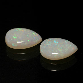 1.15 ct Multicolor Opal Gemstone, Opal Gem in Pear Cabochon Shape for Sale.