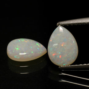 1.15 ct Multicolor Opal Stone, Natural Opal in Pear Cabochon Shape for Sale