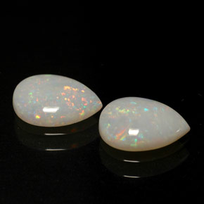 1.12 ct Multicolor Opal Gemstone, Opal Gem in Pear Cabochon Shape for Sale.