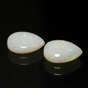1.12 ct Multicolor Opal Gemstone, Opal Gem in Pear Cabochon Shape for Sale.
