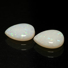 1.18 ct Multicolor Opal Gemstone, Opal Gem in Pear Cabochon Shape for Sale.