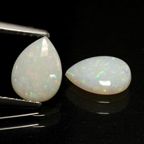 1.18 ct Multicolor Opal Stone, Natural Opal in Pear Cabochon Shape for Sale