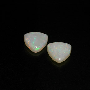 1.43 ct Multicolor Opal Stone, Natural Opal in Trillion Cabochon Shape for Sale