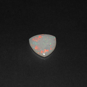 0.45 ct Multicolor Opal Stone, Natural Opal in Trillion Cabochon Shape for Sale