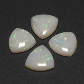 2.28 ct Multicolor Opal Gemstone, Opal Gem in Trillion Cabochon Shape for Sale.