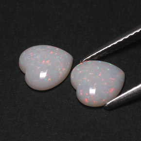 Opal Gemstone in 7 x 7 mm (calibrated) Size for Sale, Opal Stone in Multicolor Color
